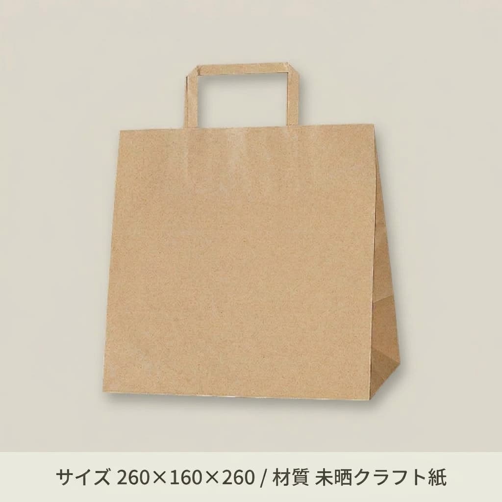 H25チャームバッグE判 未晒無地(茶)(200枚入)